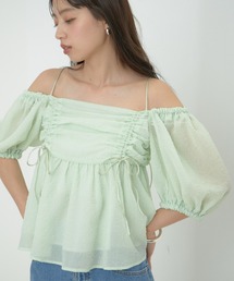 VIS | 【2WAY】リボンディテールオフショルブラウス(シャツ/ブラウス)