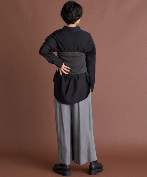 INED CLARO（イネドクラロ）の「ニットビスチェ（ニット/セーター・レディース・ベージュ/チャコールグレー・フリー）」の17枚目の写真