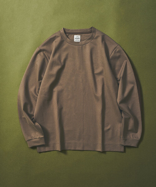 417 EDIFICE(フォーワンセブンエディフィス)の「JAPONCH / ポンチカットソー(Tシャツ/カットソー・メンズ・チャコールグレー/ブラック/ライトグレー/ホワイト/グリーン/ベージュ/ラベンダー・SMALL/MEDIUM/LARGE/X-LARGE)」の5枚目の写真