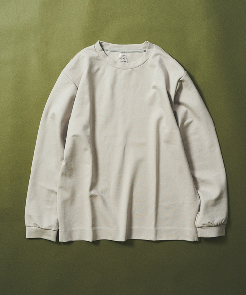 417 EDIFICE(フォーワンセブンエディフィス)の「JAPONCH / ポンチカットソー(Tシャツ/カットソー・メンズ・チャコールグレー/ブラック/ライトグレー/ホワイト/グリーン/ベージュ/ラベンダー・SMALL/MEDIUM/LARGE/X-LARGE)」の4枚目の写真