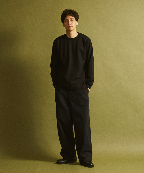 417 EDIFICE(フォーワンセブンエディフィス)の「JAPONCH / ポンチカットソー(Tシャツ/カットソー・メンズ・チャコールグレー/ブラック/ライトグレー/ホワイト/グリーン/ベージュ/ラベンダー・SMALL/MEDIUM/LARGE/X-LARGE)」の10枚目の写真