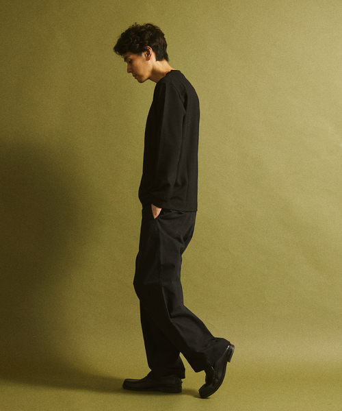 417 EDIFICE(フォーワンセブンエディフィス)の「JAPONCH / ポンチカットソー(Tシャツ/カットソー・メンズ・チャコールグレー/ブラック/ライトグレー/ホワイト/グリーン/ベージュ/ラベンダー・SMALL/MEDIUM/LARGE/X-LARGE)」の11枚目の写真