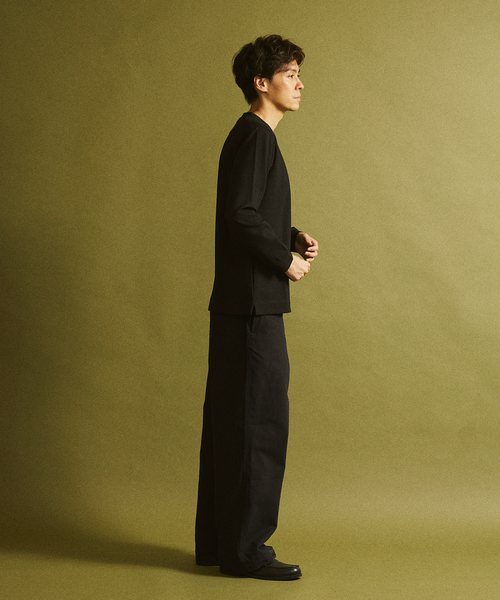 417 EDIFICE(フォーワンセブンエディフィス)の「JAPONCH / ポンチカットソー(Tシャツ/カットソー・メンズ・チャコールグレー/ブラック/ライトグレー/ホワイト/グリーン/ベージュ/ラベンダー・SMALL/MEDIUM/LARGE/X-LARGE)」の13枚目の写真