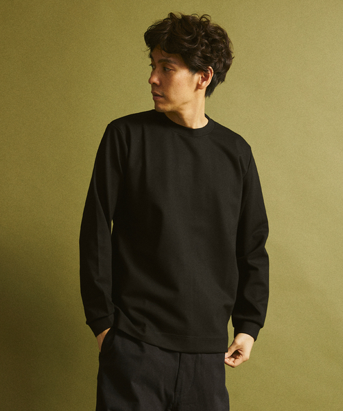 417 EDIFICE(フォーワンセブンエディフィス)の「JAPONCH / ポンチカットソー(Tシャツ/カットソー・メンズ・チャコールグレー/ブラック/ライトグレー/ホワイト/グリーン/ベージュ/ラベンダー・SMALL/MEDIUM/LARGE/X-LARGE)」の15枚目の写真