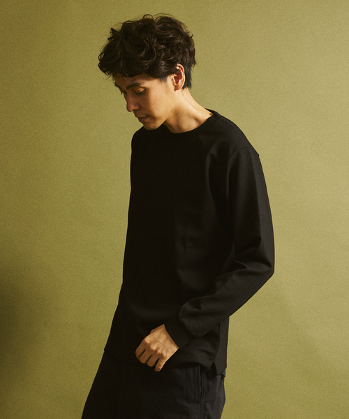 417 EDIFICE(フォーワンセブンエディフィス)の「JAPONCH / ポンチカットソー(Tシャツ/カットソー・メンズ・チャコールグレー/ブラック/ライトグレー/ホワイト/グリーン/ベージュ/ラベンダー・SMALL/MEDIUM/LARGE/X-LARGE)」の16枚目の写真