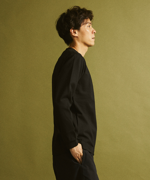 417 EDIFICE(フォーワンセブンエディフィス)の「JAPONCH / ポンチカットソー(Tシャツ/カットソー・メンズ・チャコールグレー/ブラック/ライトグレー/ホワイト/グリーン/ベージュ/ラベンダー・SMALL/MEDIUM/LARGE/X-LARGE)」の19枚目の写真