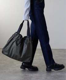 Lien Select（リエンセレクト）の「ギャザーナイロントート バッグ / 通勤 通学 / マザーズ / 大容量 A4（トートバッグ）」