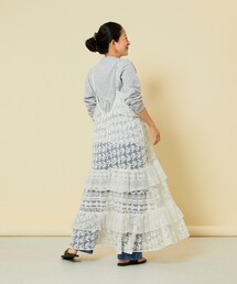freada パッチワーク三段レースティアードキャミワンピース Freada（フリーダ）の「Freada/フリーダ パッチワーク 三段