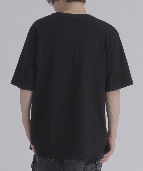 RE730（アールイーセブンサーティー）の「RE730 なみおくんが3人プリント半袖Tシャツ（Tシャツ/カットソー・メンズ・オフホワイト/ブラック・X-LARGE/LARGE/MEDIUM）」の9枚目の写真