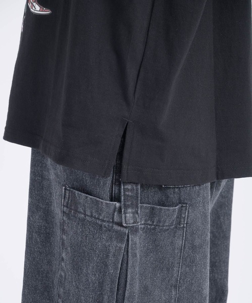 RE730（アールイーセブンサーティー）の「RE730 なみおくんが3人プリント半袖Tシャツ（Tシャツ/カットソー・メンズ・オフホワイト/ブラック・X-LARGE/LARGE/MEDIUM）」の3枚目の写真