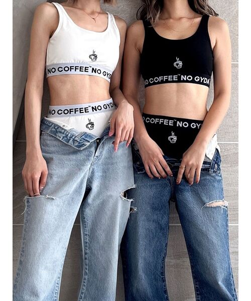 GYDA(ジェイダ)の「NO COFFEE NO GYDAビスチェ(キャミソール・レディース・オフホワイト/ブラック・SMALL)」の21枚目の写真