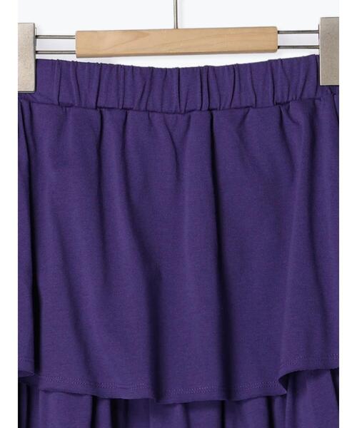 Samansa Mos2(サマンサ モスモス)の「【接触冷感】カットティアードスカート(スカート・レディース・オフホワイト/ブラック/パープル/カーキ・F)」の12枚目の写真