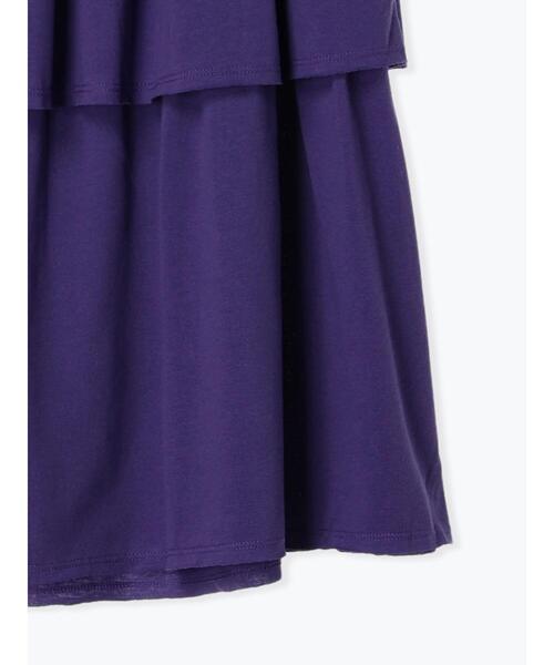 Samansa Mos2(サマンサ モスモス)の「【接触冷感】カットティアードスカート(スカート・レディース・オフホワイト/ブラック/パープル/カーキ・F)」の10枚目の写真