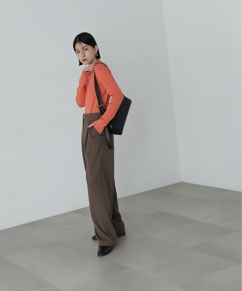 N.（N. Natural Beauty Basic）（エヌエヌナチュラルビューティーベーシック）の「◆ワイドトラウザー（その他パンツ・レディース・グレー/ブラウン・SMALL/MEDIUM）」の11枚目の写真