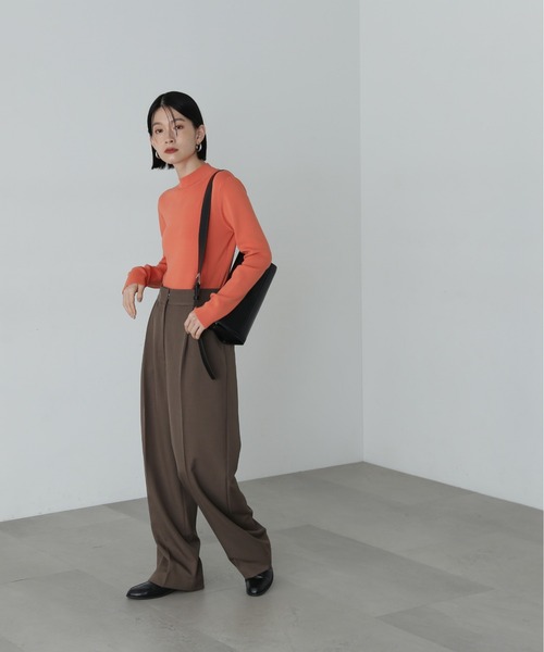 N.（N. Natural Beauty Basic）（エヌエヌナチュラルビューティーベーシック）の「◆ワイドトラウザー（その他パンツ・レディース・グレー/ブラウン・SMALL/MEDIUM）」の13枚目の写真