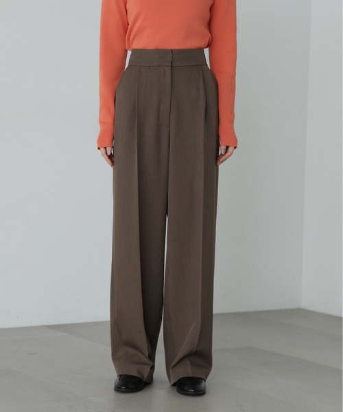 N.（N. Natural Beauty Basic）（エヌエヌナチュラルビューティーベーシック）の「◆ワイドトラウザー（その他パンツ・レディース・グレー/ブラウン・SMALL/MEDIUM）」の14枚目の写真