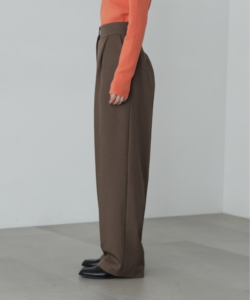 N.（N. Natural Beauty Basic）（エヌエヌナチュラルビューティーベーシック）の「◆ワイドトラウザー（その他パンツ・レディース・グレー/ブラウン・SMALL/MEDIUM）」の15枚目の写真