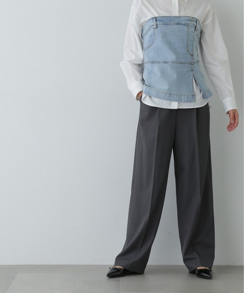 N.（N. Natural Beauty Basic）（エヌエヌナチュラルビューティーベーシック）の「◆ワイドトラウザー（その他パンツ・レディース・グレー/ブラウン・SMALL/MEDIUM）」の5枚目の写真