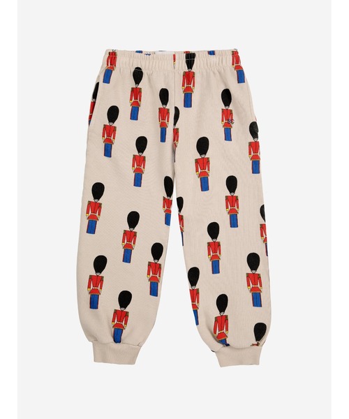 BOBO CHOSES(ボボショーズ)の「Little Tin Soldiers all over jogging pants(スウェットパンツ・キッズ・ライトブラウン・10-11y/2-3YEAR/4-5YEAR/8-9y)」の1枚目の写真