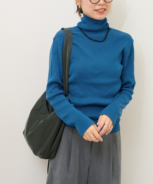 JOURNAL STANDARD relume（ジャーナルスタンダード　レリューム）の「《追加》スイスオーガニックコットンタートルネックプルオーバー（ニット/セーター・レディース・ブラウン/ホワイト/ブラック/イエロー/ブルー系その他/オレンジ系その他・FREE）」の22枚目の写真