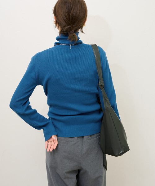 JOURNAL STANDARD relume（ジャーナルスタンダード　レリューム）の「《追加》スイスオーガニックコットンタートルネックプルオーバー（ニット/セーター・レディース・ブラウン/ホワイト/ブラック/イエロー/ブルー系その他/オレンジ系その他・FREE）」の20枚目の写真