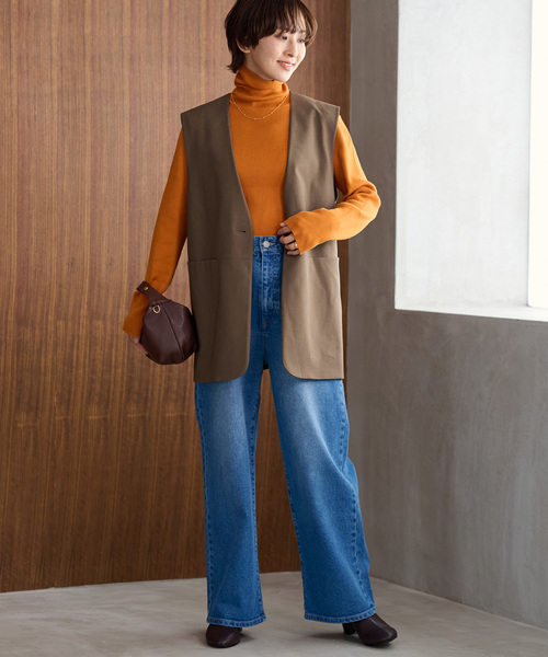 JOURNAL STANDARD relume（ジャーナルスタンダード　レリューム）の「《追加》スイスオーガニックコットンタートルネックプルオーバー（ニット/セーター・レディース・ブラウン/ホワイト/ブラック/イエロー/ブルー系その他/オレンジ系その他・FREE）」の19枚目の写真