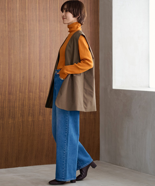 JOURNAL STANDARD relume（ジャーナルスタンダード　レリューム）の「《追加》スイスオーガニックコットンタートルネックプルオーバー（ニット/セーター・レディース・ブラウン/ホワイト/ブラック/イエロー/ブルー系その他/オレンジ系その他・FREE）」の18枚目の写真