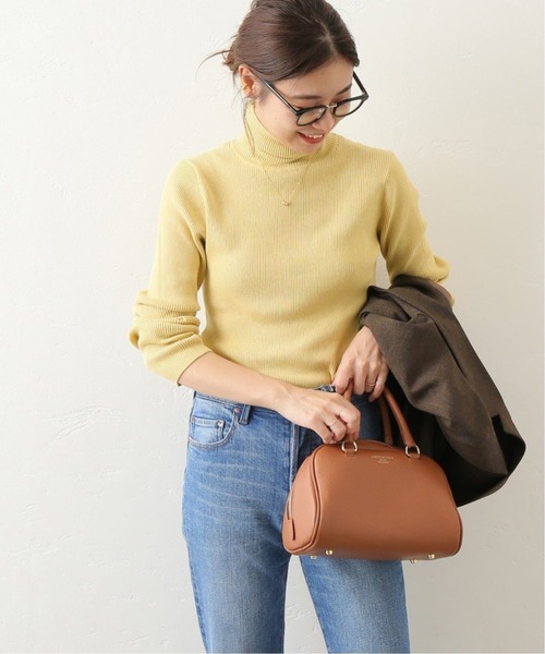 JOURNAL STANDARD relume（ジャーナルスタンダード　レリューム）の「《追加》スイスオーガニックコットンタートルネックプルオーバー（ニット/セーター・レディース・ブラウン/ホワイト/ブラック/イエロー/ブルー系その他/オレンジ系その他・FREE）」の8枚目の写真