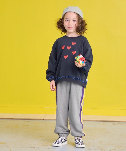 HOGAN RANCH WEAR（ホーガンランチウエア）の「マエウシロプリントトレーナー（スウェット・キッズ・ベージュ/オフホワイト/ブラック/グリーン・150/100/95/90/80/140/130/120/110）」の8枚目の写真