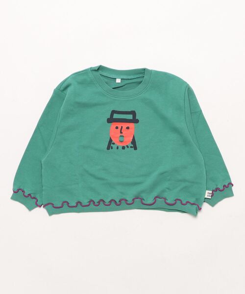 HOGAN RANCH WEAR（ホーガンランチウエア）の「マエウシロプリントトレーナー（スウェット・キッズ・ベージュ/オフホワイト/ブラック/グリーン・150/100/95/90/80/140/130/120/110）」の18枚目の写真