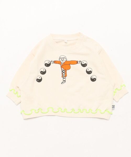 HOGAN RANCH WEAR（ホーガンランチウエア）の「マエウシロプリントトレーナー（スウェット・キッズ・ベージュ/オフホワイト/ブラック/グリーン・150/100/95/90/80/140/130/120/110）」の22枚目の写真