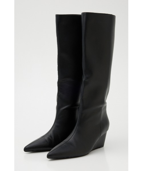 THROW by SLY（スローバイスライ）の「THROW POINTED WIDE KNEE BOOTS ポインテッド ワイド ニー ブーツ（ブーツ・レディース・ブラウン/ブラック・SMALL/MEDIUM/LARGE）」の15枚目の写真