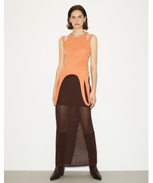 THROW by SLY（スローバイスライ）の「THROW POINTED WIDE KNEE BOOTS ポインテッド ワイド ニー ブーツ（ブーツ・レディース・ブラウン/ブラック・SMALL/MEDIUM/LARGE）」の18枚目の写真