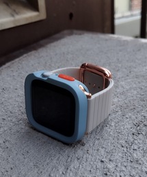 zandy ズィーアンドワイ / Apple Watch ケース バンド セット マグネット シリコン スクエアフレーム Series10/11対応【スクエアソフトフレーム】 アップルウォッチ専用 // set14