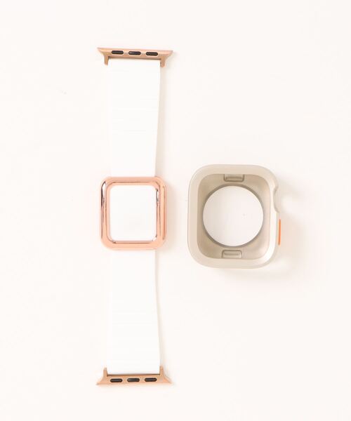 zandy(ズィーアンドワイ)の「zandy ズィーアンドワイ / Apple Watch ケース バンド セット マグネット シリコン スクエアフレーム Series10/11対応【スクエアソフトフレーム】 アップルウォッチ専用 // set14(デジタル腕時計・メンズ・ブラック×ブラック/ブルー系その他/ホワイト×ゴールド/シルバー×ブラック/ネイビー系/ホワイト×ブラック/ブルーパープル/ブラック×シルバー・S/M/42/46)」の17枚目の写真