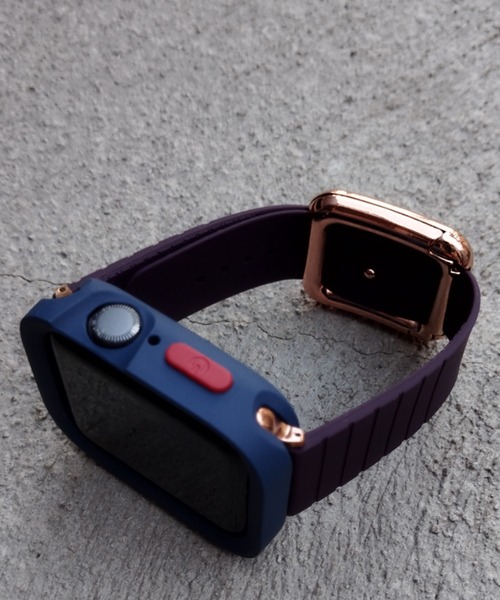 zandy(ズィーアンドワイ)の「zandy ズィーアンドワイ / Apple Watch ケース バンド セット マグネット シリコン スクエアフレーム Series10/11対応【スクエアソフトフレーム】 アップルウォッチ専用 // set14(デジタル腕時計・メンズ・ブラック×ブラック/ブルー系その他/ホワイト×ゴールド/シルバー×ブラック/ネイビー系/ホワイト×ブラック/ブルーパープル/ブラック×シルバー・S/M/42/46)」の10枚目の写真