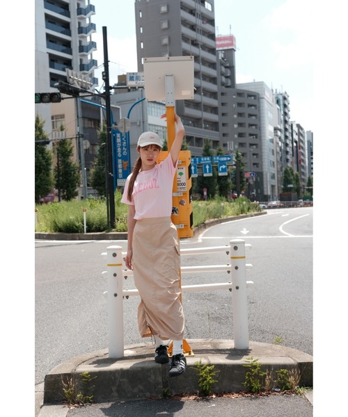 KEBOZ（ケボズ）の「UC LOGO S/S TEE（Tシャツ/カットソー・レディース・グレー/ピンク/ホワイト・L/M）」の6枚目の写真