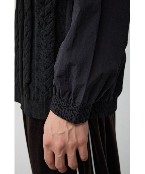 AZUL by moussy（アズールバイマウジー）の「スウィッチングコンビネーションニット（ニット/セーター・メンズ・マジェンタ/ライトグレー/ブラック・FREE）」の12枚目の写真