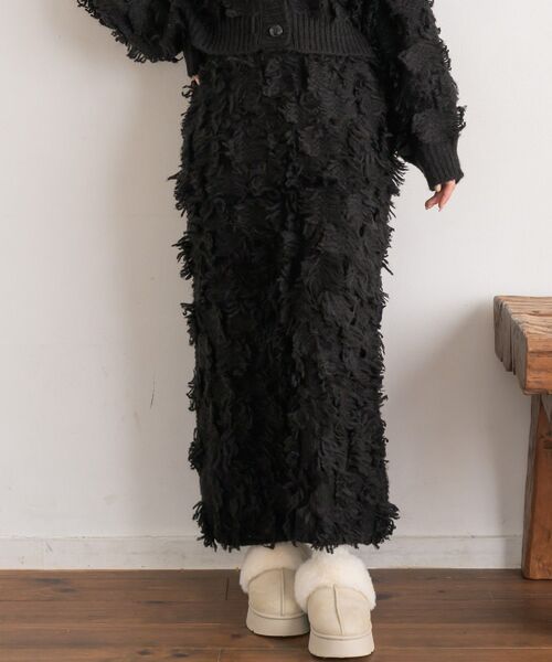 RETRO GIRL(レトロガール)の「【セットアップ対応】フリンジNTSK(スカート・レディース・ブラウン/ブラック/ナチュラル・FREE)」の10枚目の写真