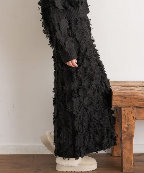 RETRO GIRL(レトロガール)の「【セットアップ対応】フリンジNTSK(スカート・レディース・ブラウン/ブラック/ナチュラル・FREE)」の11枚目の写真