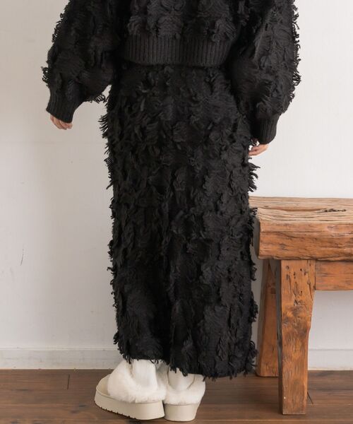 RETRO GIRL(レトロガール)の「【セットアップ対応】フリンジNTSK(スカート・レディース・ブラウン/ブラック/ナチュラル・FREE)」の13枚目の写真