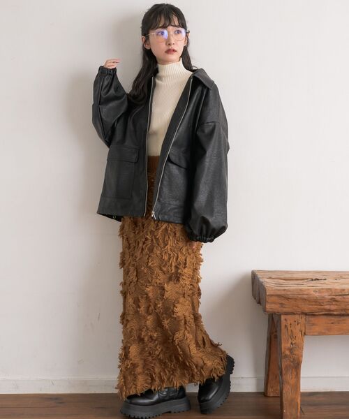 RETRO GIRL(レトロガール)の「【セットアップ対応】フリンジNTSK(スカート・レディース・ブラウン/ブラック/ナチュラル・FREE)」の14枚目の写真