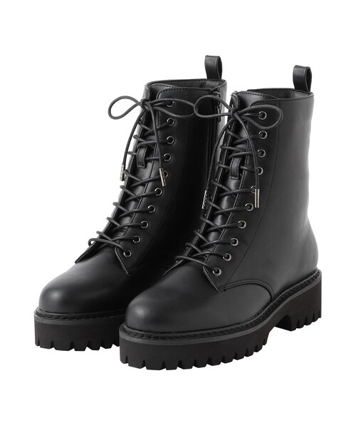 MACKINTOSH PHILOSOPHY（ﾏｯｷﾝﾄｯｼｭ ﾌｨﾛｿﾌｨｰ）の「レースアップショートブーツ（ブーツ・レディース・ブラック/ホワイト系その他・S/M/L）」の2枚目の写真