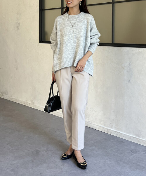 Chez toi(シェトワ)の「【低身長サイズあり】ストレッチテーパードパンツ(その他パンツ・レディース・アイボリー/ブラック/ベージュ・MEDIUM/PM)」の12枚目の写真