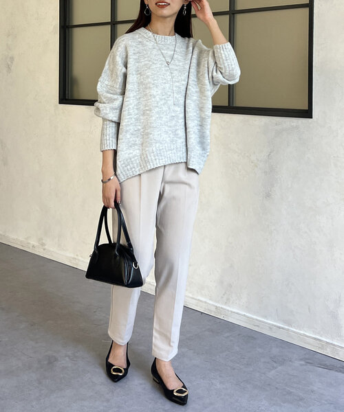 Chez toi(シェトワ)の「【低身長サイズあり】ストレッチテーパードパンツ(その他パンツ・レディース・アイボリー/ブラック/ベージュ・MEDIUM/PM)」の13枚目の写真