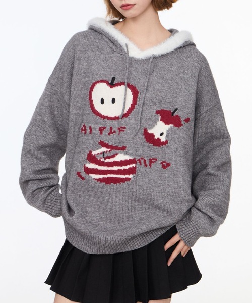 即完品⭐️美品　ISA BOUDER 限定品　ニットパーカー　11747391 セール】子犬ニットパーカー（ニット/セーター）｜GEMEDA（ジェメダ