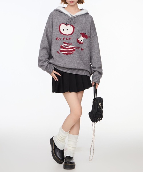 セール】子犬ニットパーカー（ニット/セーター）｜GEMEDA（ジェメダ