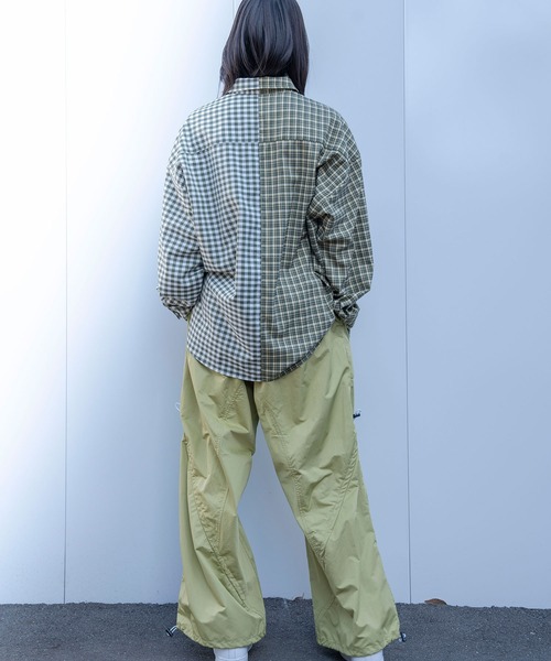 Nora Lily(ノラリリー)の「【Nora Lily】Crazy Pattern Shirt(UNISEX)(シャツ/ブラウス・メンズ・ブルー/グレー・FREE)」の13枚目の写真