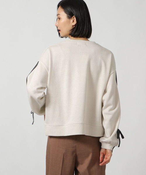LAKOLE（ラコレ）の「袖ラインラメ裏毛プルオーバー / 146598（スウェット・レディース・アイボリー/グレー/ブラック・FREE）」の16枚目の写真