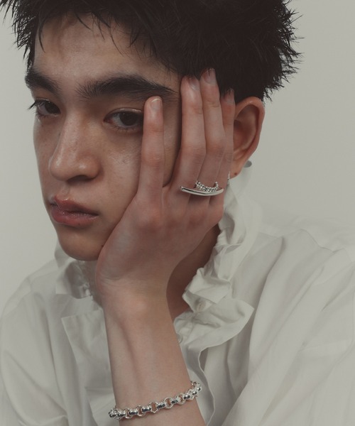 whoseA（フーシー）の「【silver925】Ball Wring/ ボール ダブルリング（リング・レディース・シルバー・13号/17号/10号）」の11枚目の写真